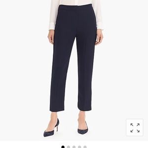 J. Crew Easy Pull-on Pant, 14, Black Matte Crepe